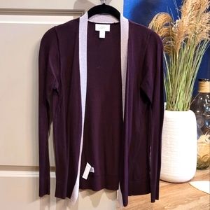 Plum and Silver Cardigan